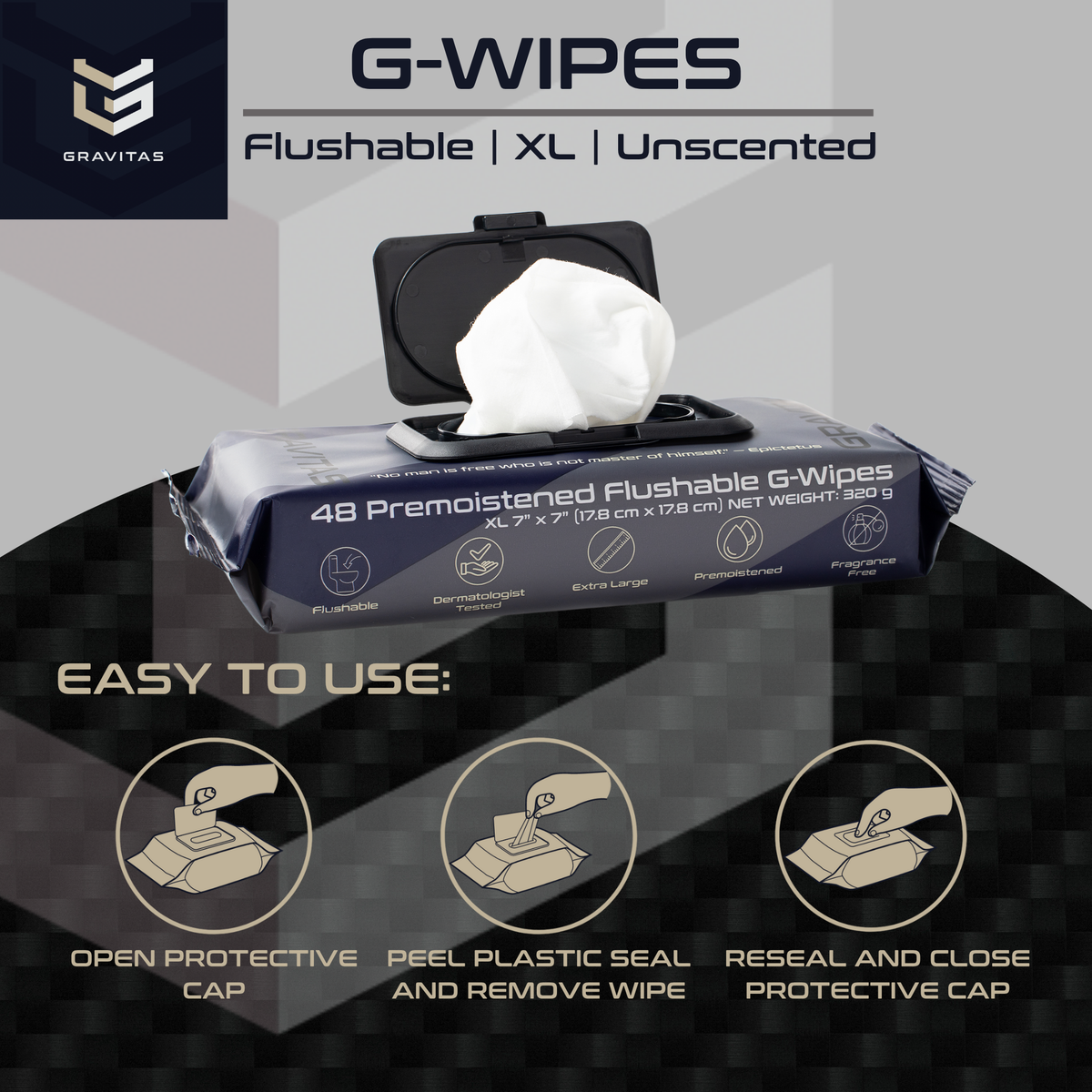 G-Wipes: Flushable Wipes for Men